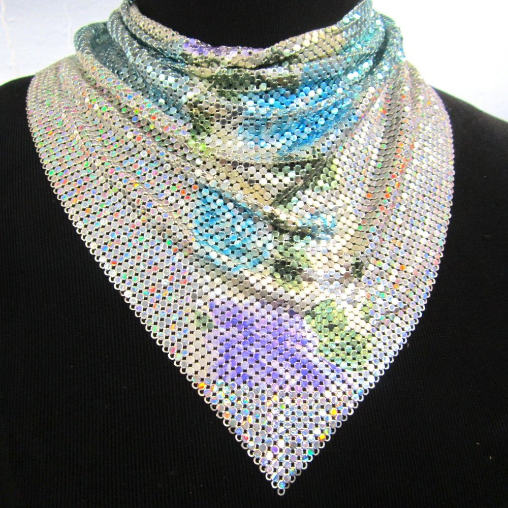 Ferrara Whiting and Davis Floral Mesh Cowl